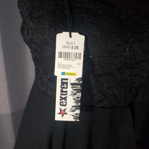 EXTREME Women Dress Off Shoulder Waist Chiffon Irregular Dress - Picture 5 of 5